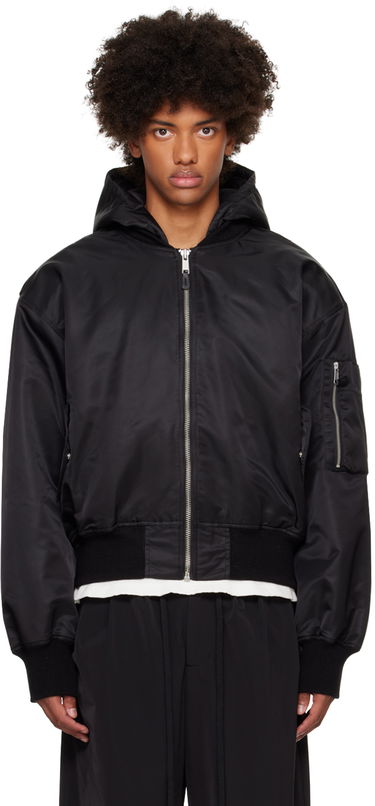Bomber bunda Entire Studios Hooded Broad Bomber Jacket Čierna | ES2539OI, 0