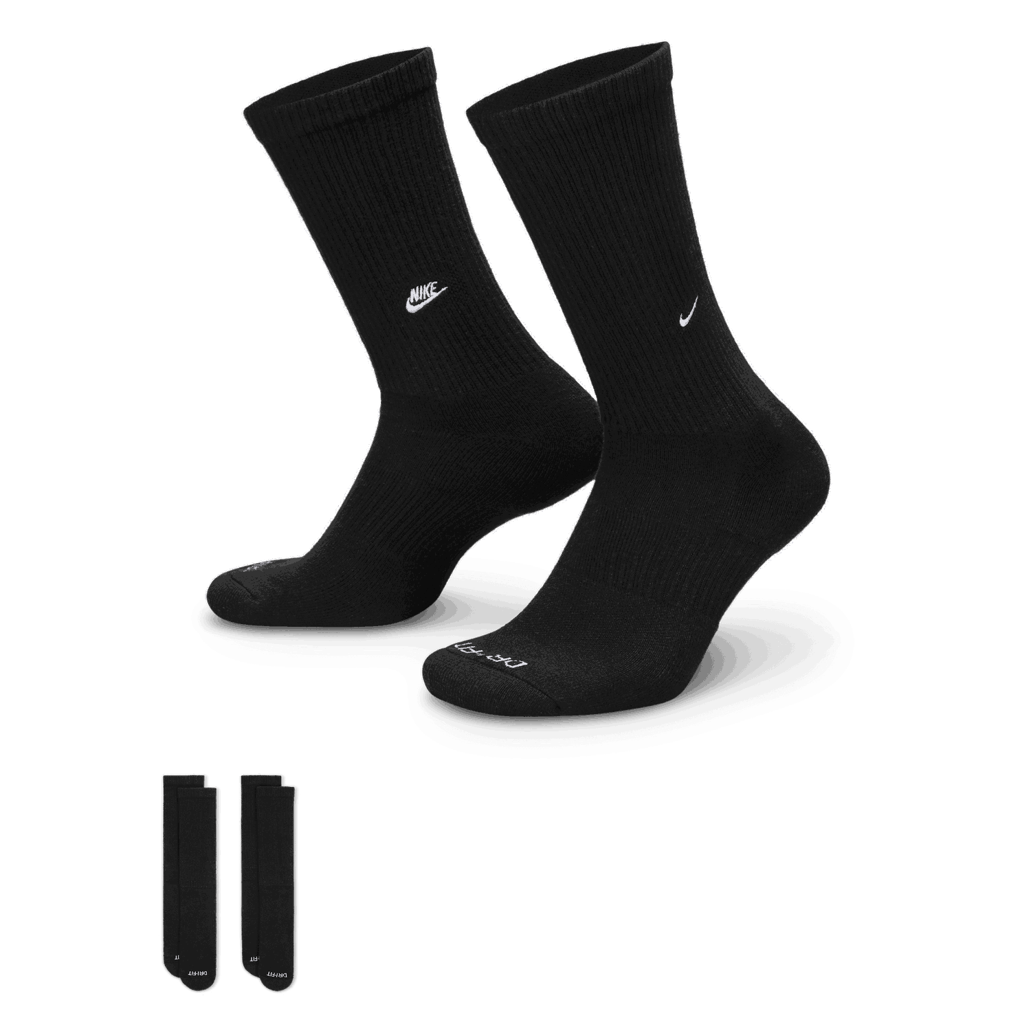 Ponožky Nike Everyday Cushioned Crew Socks (2 Pairs) Čierna | FZ3073-011, 1