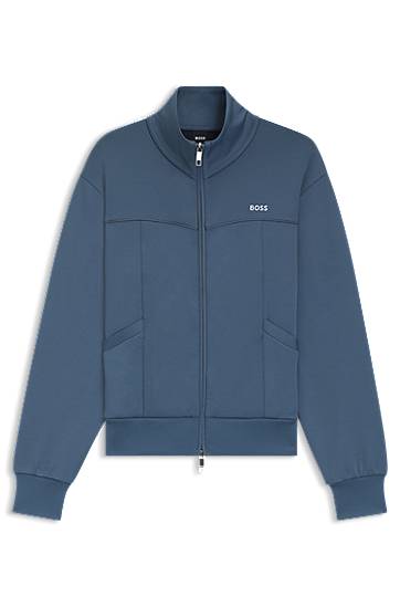 Bunda BOSS BOSS Zip-Up Sweatshirt Modrá | 50544177, 0