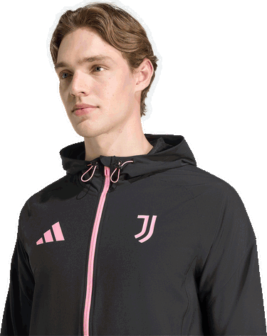 Bunda adidas Performance Juventus Tiro 25 Competition Vis Tech Travel Jacket Čierna | JV5347, 2