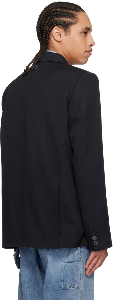 Bunda WOOYOUNGMI Wooyoungmi Single-Breasted Wool Blazer Čierna | W251CJ01, 2
