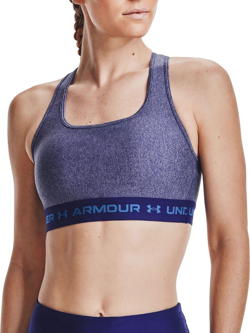 Podprsenka Under Armour Crossback Mid Heather Bra Fialová | 1361036-415