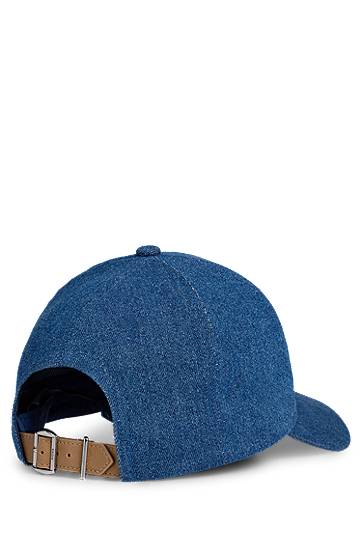 Šiltovka BOSS Denim Cap with Double B Monogram Modrá | 50539517, 1