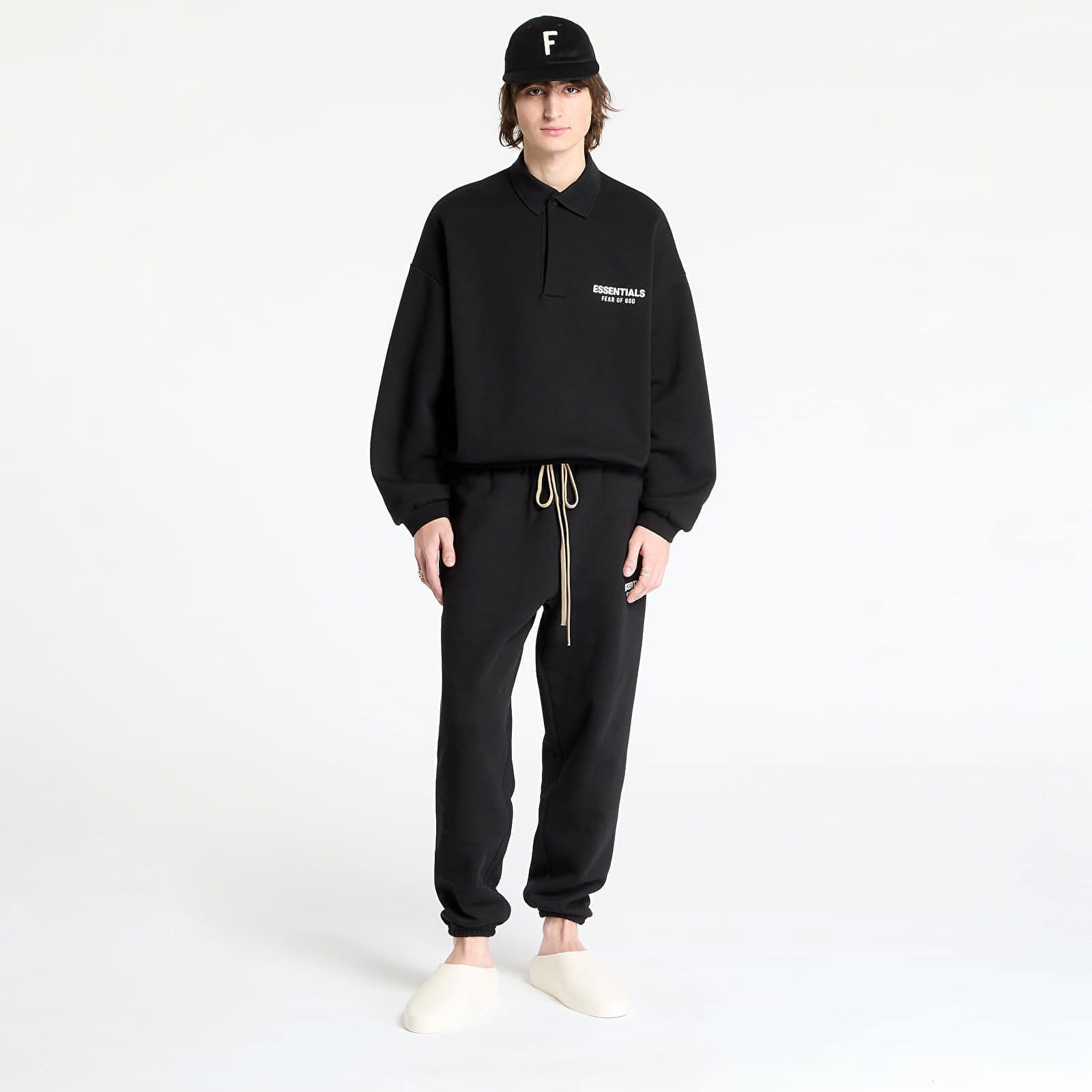 Fleece Polo Sweatshirt