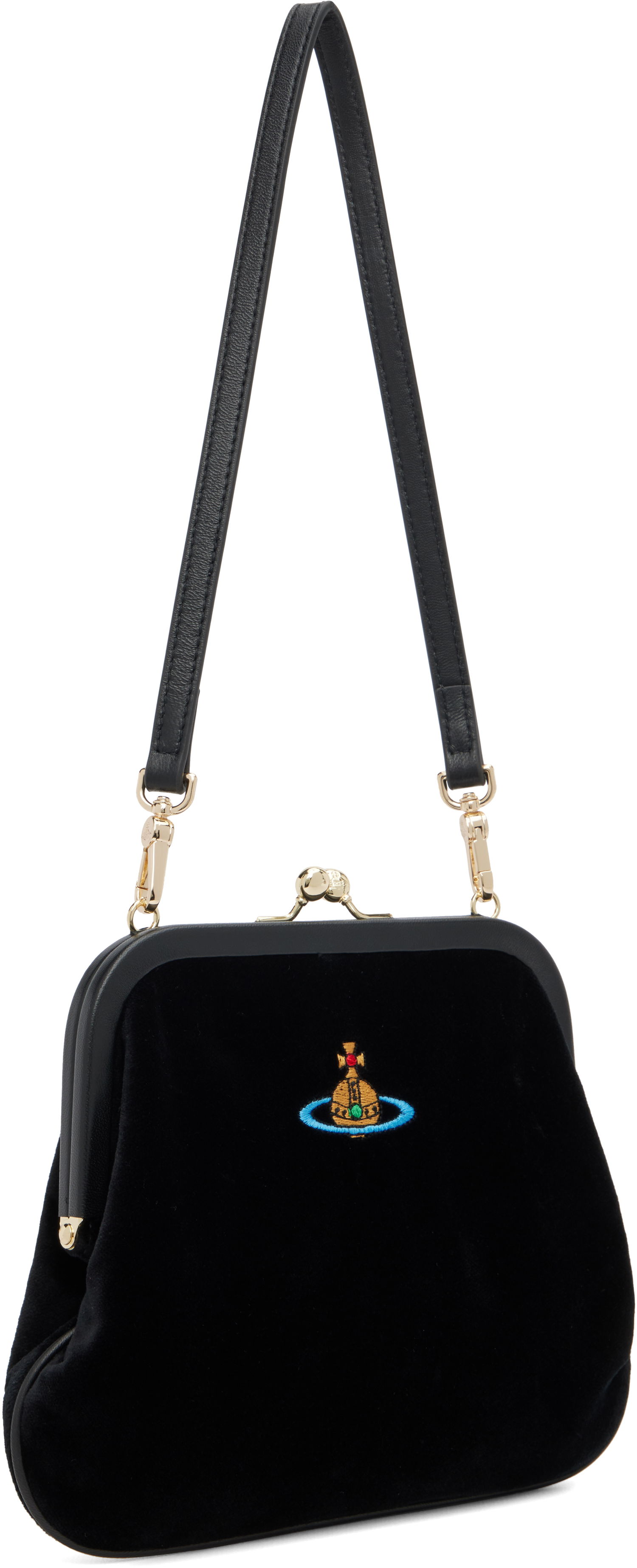 Peňaženka Vivienne Westwood Vivienne Westwood Vivienne Velvet Clutch Čierna | 4B01000IW-W00ZL-, 1
