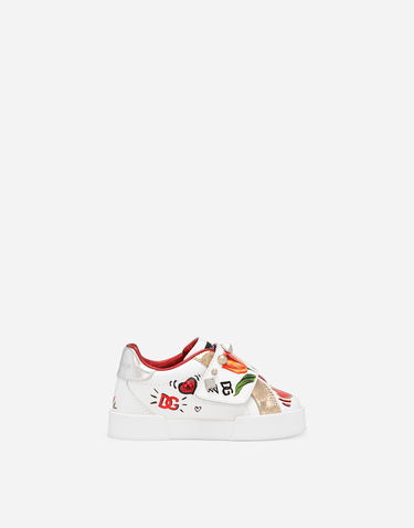 Tenisky a topánky Dolce & Gabbana Printed Calfskin Low-top Biela | DN0143AV686HWF57, 0