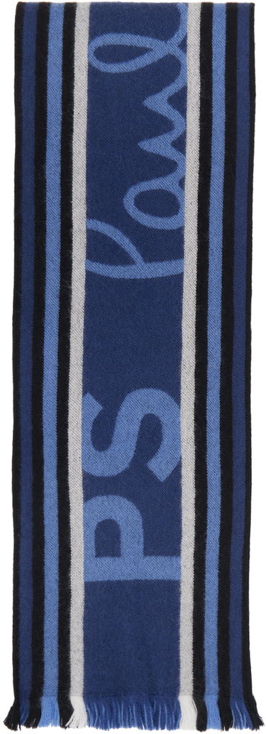 Šál Paul Smith PS Paul Smith 'PS' Team Scarf Modrá | M2A-150G-M461-47-0, 0
