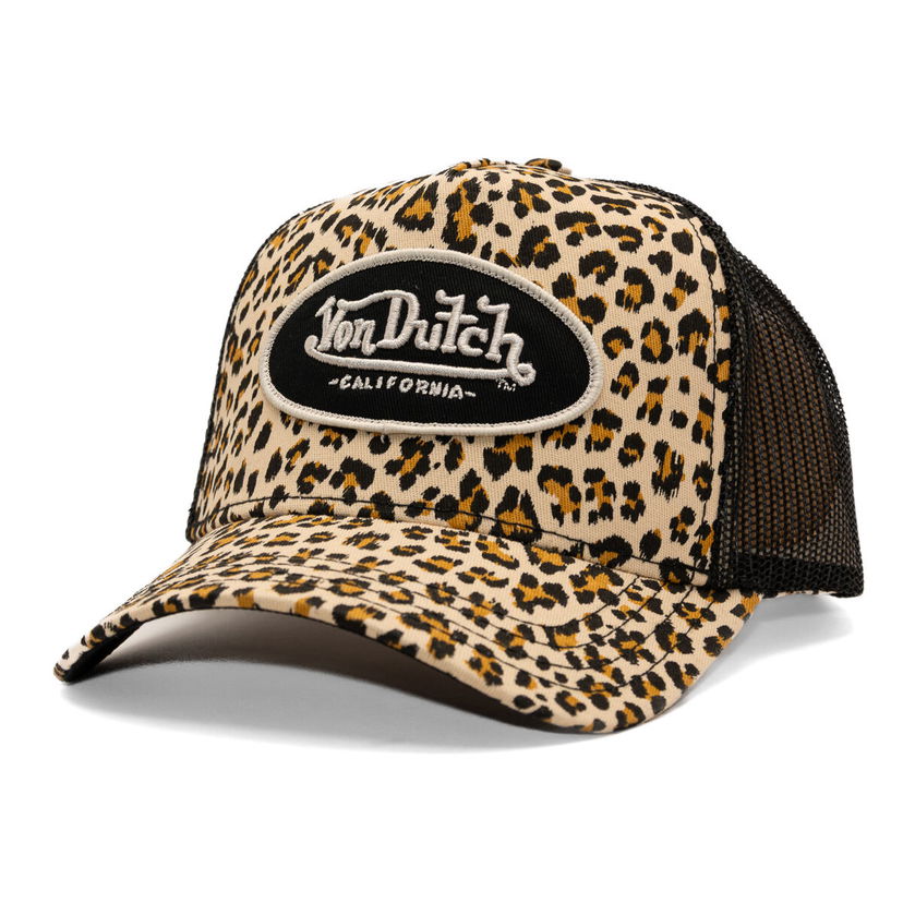 Šiltovka Von Dutch Von Dutch Trucker Cali Patch Hat Béžová | VD/0/CAS2/LEO/BE