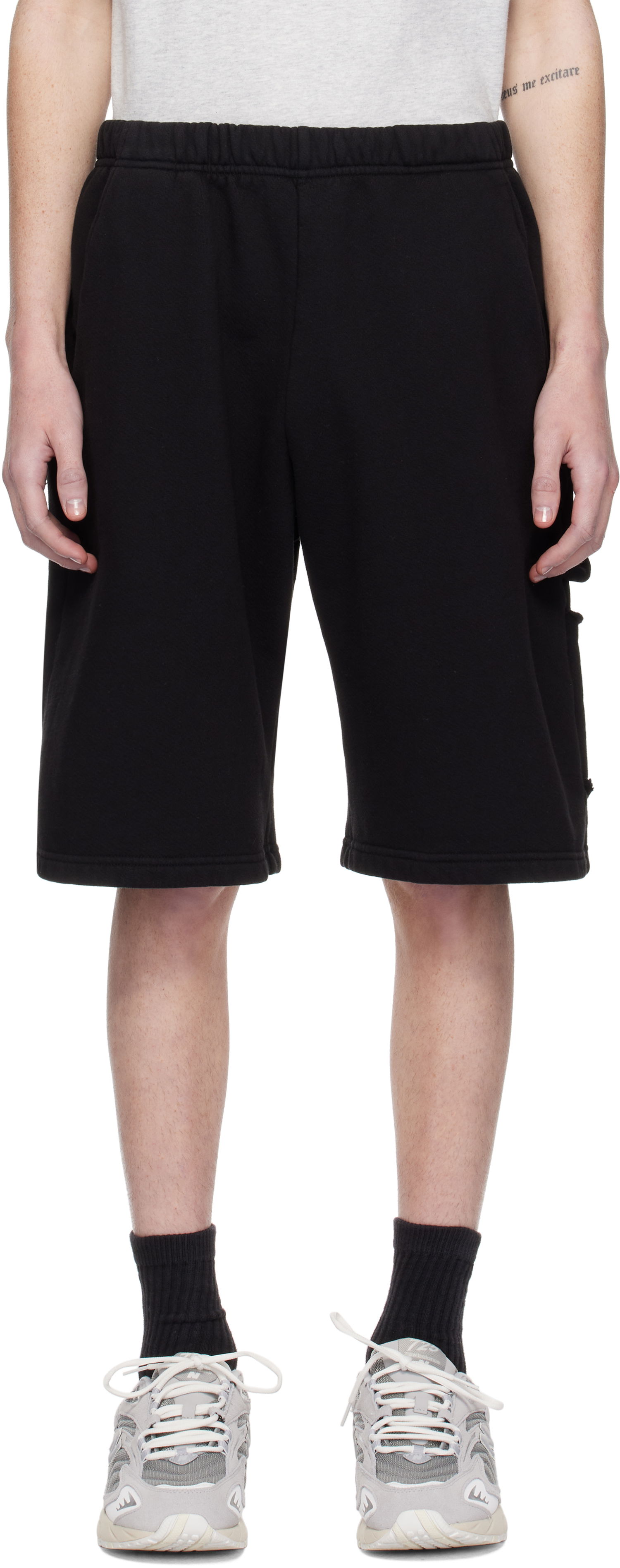 Šortky LES TIEN Utility Cotton Shorts Čierna | CF-3100, 0