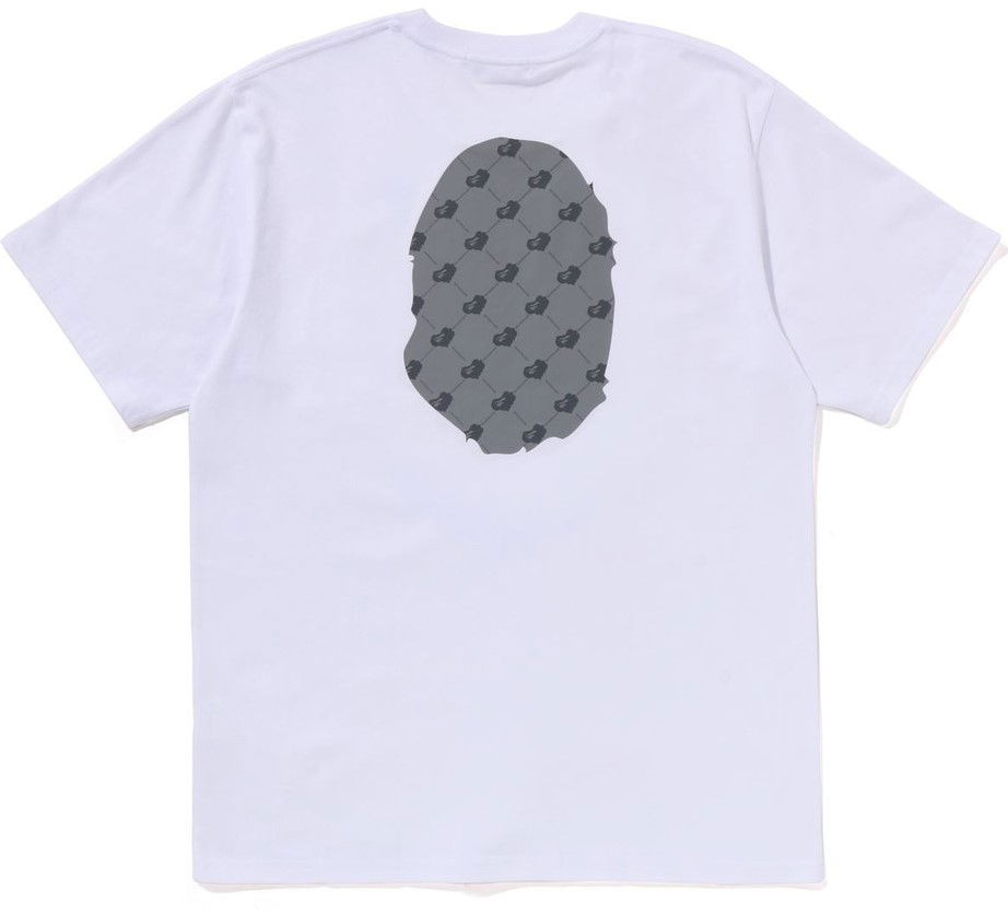 Tričko BAPE A Bathing Ape Cloud Head Monogram Big Ape Head T-Shirt XXXL Biela | 001CSJ201033I-WHT, 1