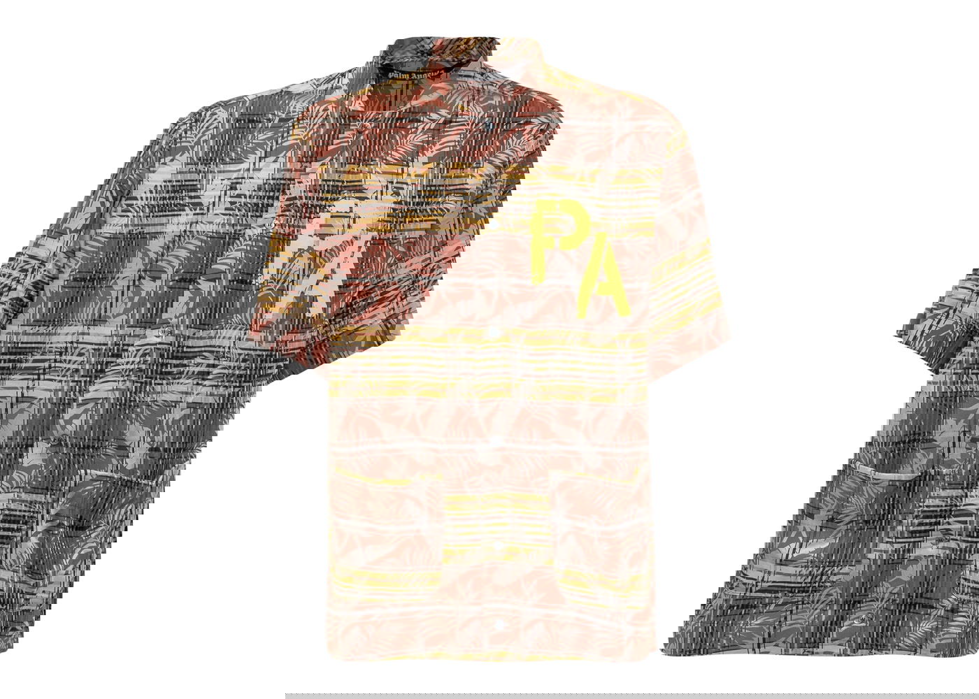 Košeľa Palm Angels PA Logo Plaid Bowling Shirt Vínová | PMGA093S21FAB0012818, 0
