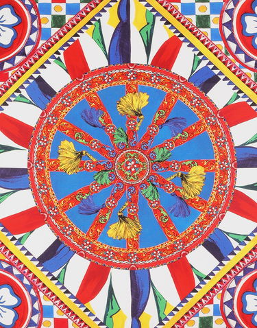 Home decor Dolce & Gabbana Intricate Geometric Wheel Print Canvas Cushion Large Onesize Rôznofarebný | TCE003TCA97UC068, 3