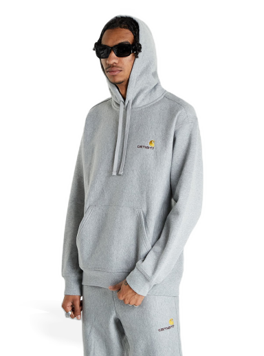 Mikina Carhartt WIP Hooded American Script Šedá | I028279.V6.XX