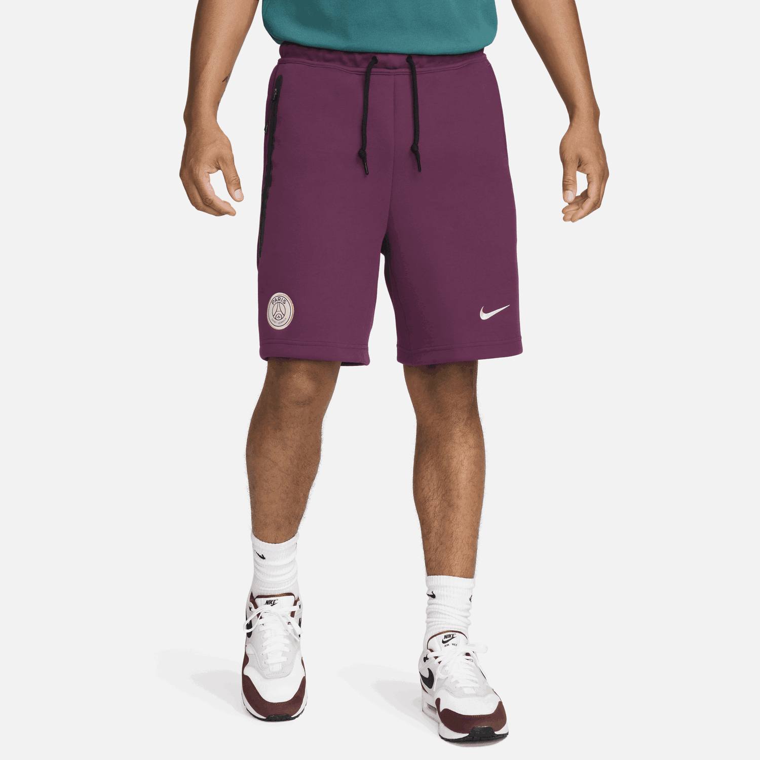 Šortky Nike Paris Saint-Germain Sportswear Tech Fleece - Červen Vínová | FN8481-610, 0