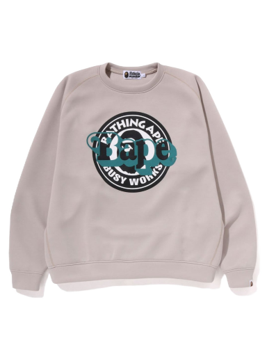 Sveter BAPE Double Knit Sta Relaxed Fit Crewneck Béžová | 1J20-113-008