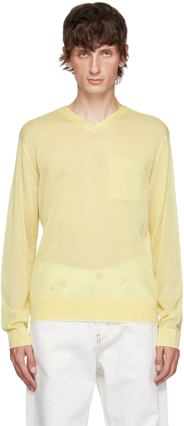 Sveter Jacquemus Yellow La Casa 'La maille Paseo' Sweater Žltá | 24H246KN503-2368, 0