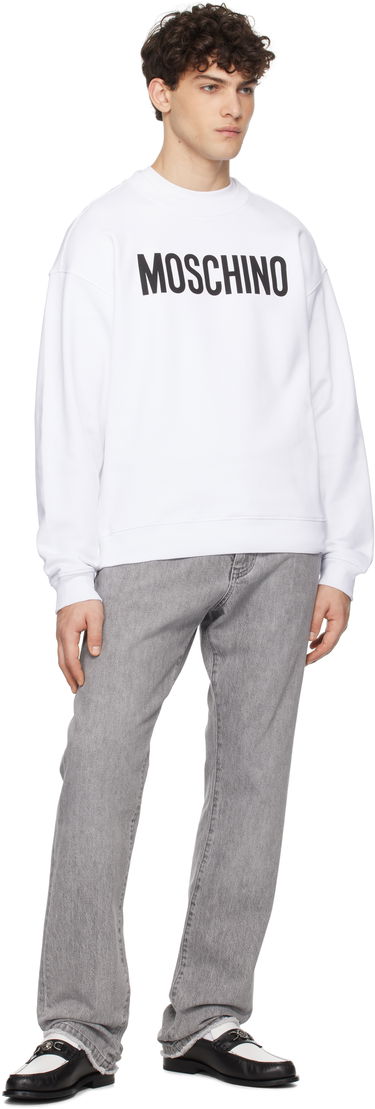 Mikina Moschino Moschino Institutional Sweatshirt Biela | 251ZZA170402281001, 3