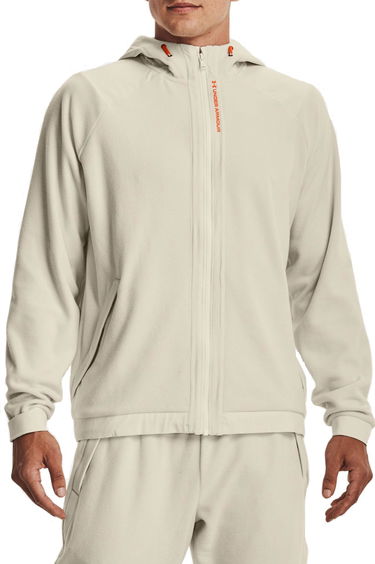 Mikina Under Armour Under Armour UA Rush Fleece Full-Zip Hoodie Béžová | 1366178-279, 0