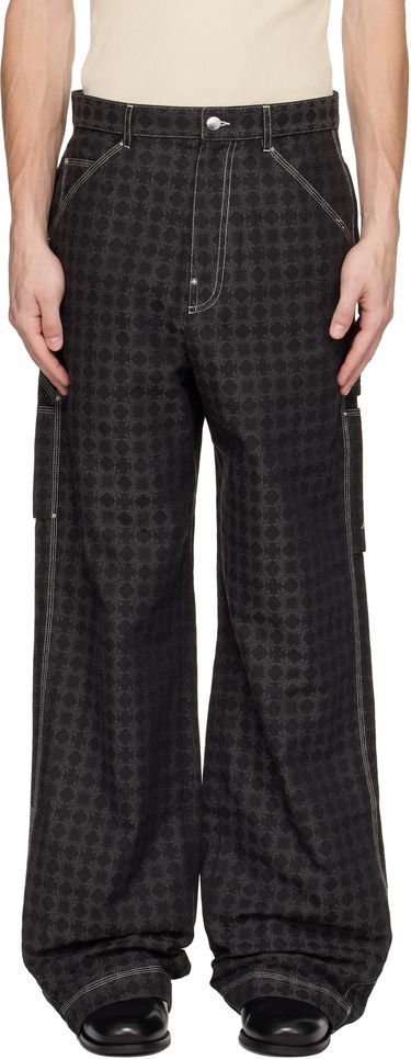 Cargo nohavice AMIRI Amiri MA Quad Work Trousers Čierna | AMPACA1039, 0