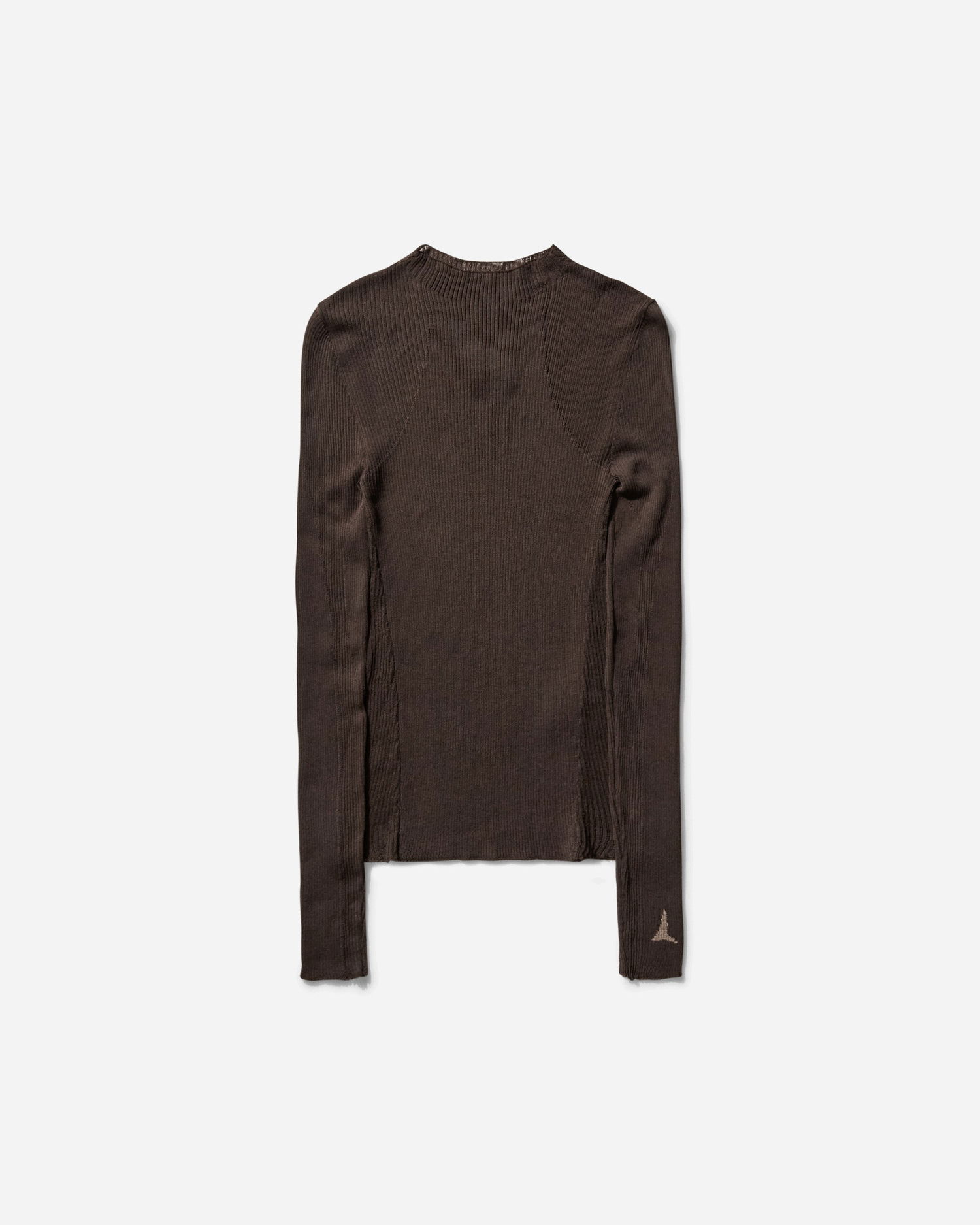 Sveter ROA Sheer Knit Longsleeve Top Hnedá | RBWW042YA18 BRW0003, 0