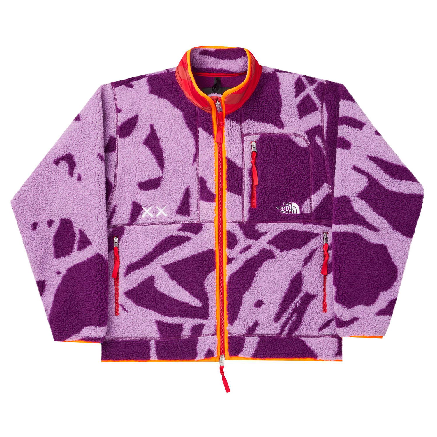 Mikina The North Face KAWS Freeride Fleece Jacket Fialová | NF0A7WLG76C, 1