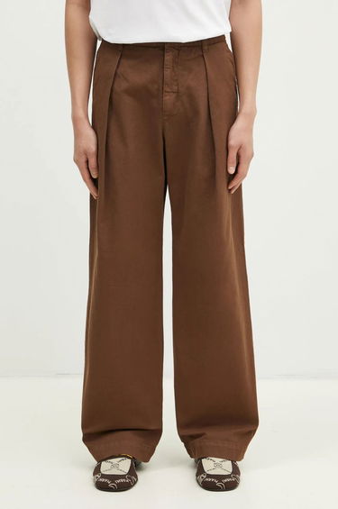 Nohavice WOOD WOOD Wood Wood Fraser Pleated Chinos Hnedá | 12435001.5181, 0