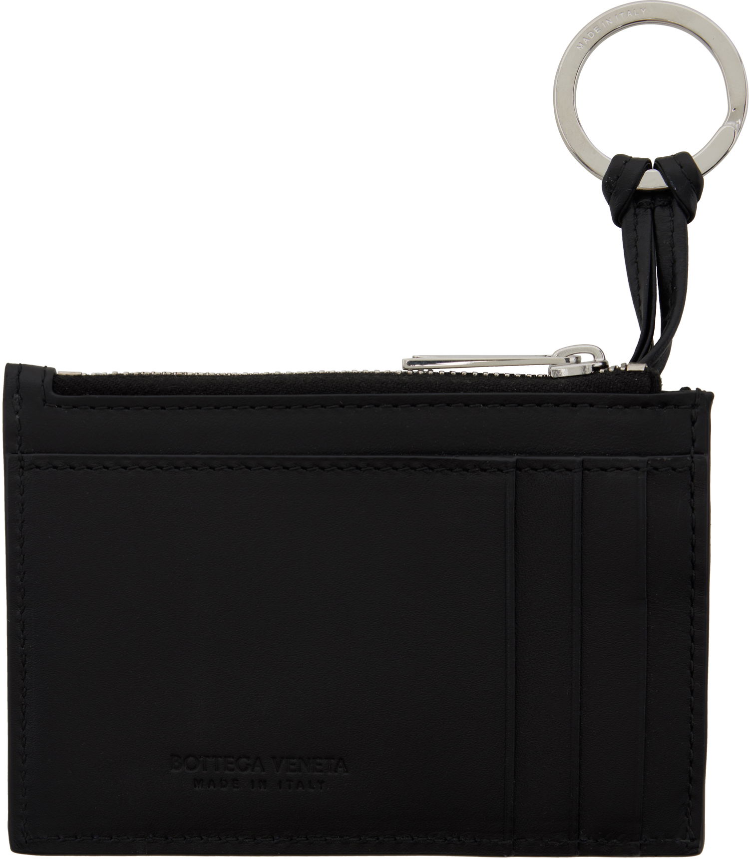 Kľúčenka Bottega Veneta Bottega Veneta Intrecciato Key Card Holder Čierna | 749439VCPQ38803, 1