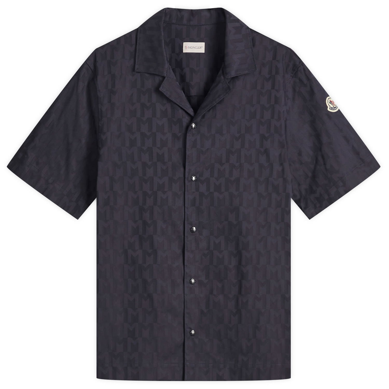 Košeľa Moncler Moncler Cotton Monogram Jacquard Shirt Navy | 2F000-18-598FK-F77, 1