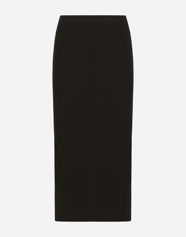 Sukňa Dolce & Gabbana Straight-Cut Midi Skirt Čierna | F4CQBTFUGKFN0000, 0