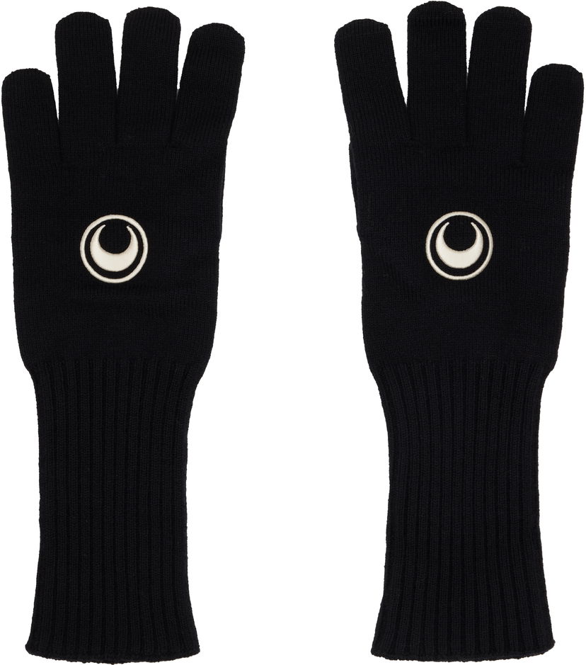 Rukavice Marine Serre Marine Serre Merino Wool Knit Gloves Čierna | UGL006ACKNI0033