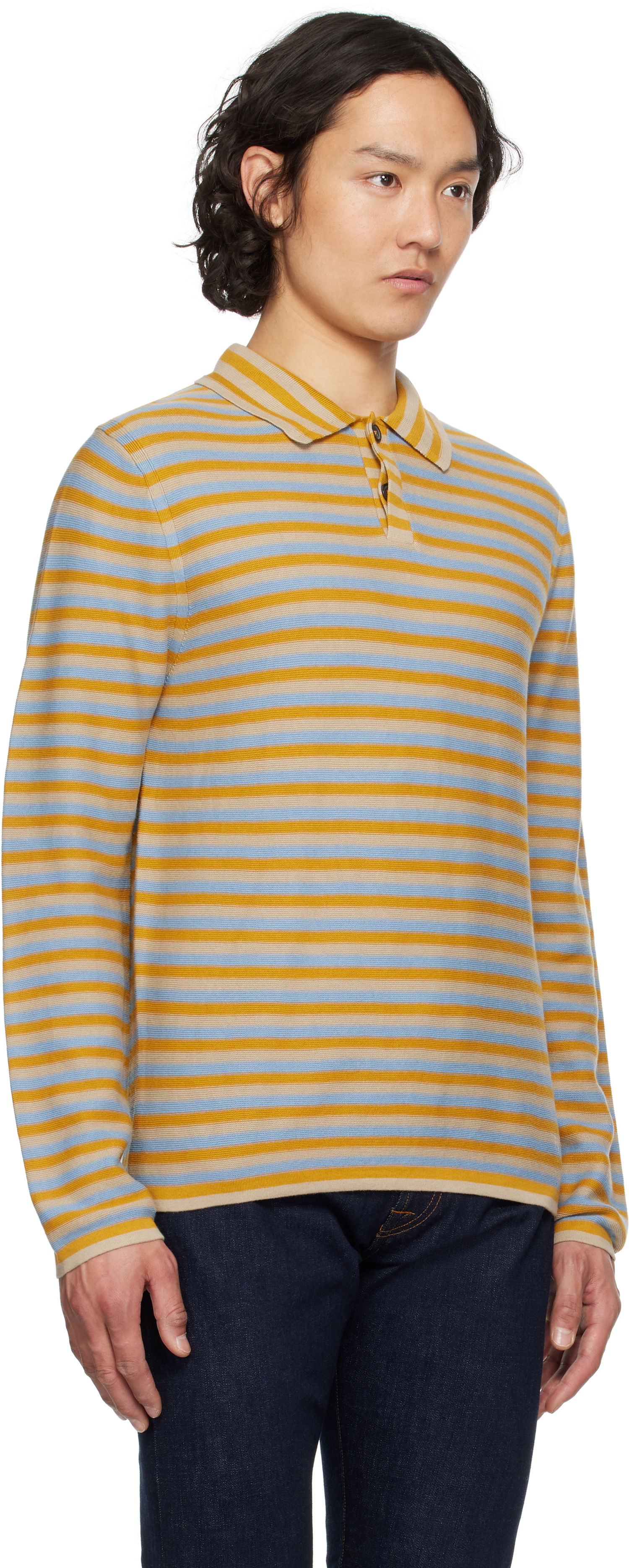Polo tričko Paul Smith PS Paul Smith Striped Knitted Polo Rôznofarebný | M2R-299Z-P22295-40, 1