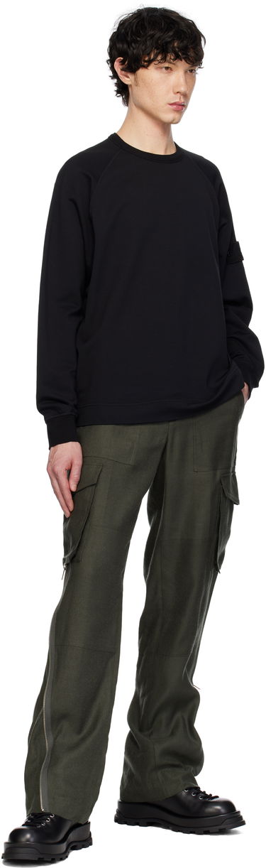 Sveter Stone Island Stone Island Garment Dyed Sweatshirt Čierna | K1S15 6100011 S00F3, 4