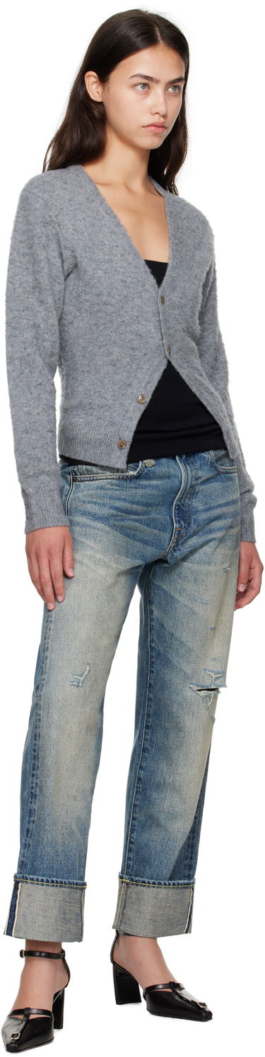 Sveter R13 R13 Split Hem Cardigan Šedá | R13WY291-Y212A, 3
