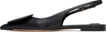 Šaty Jacquemus Jacquemus Les Classiques 'Les Slingbacks Duelo Plates' Slingback Ballerina Flats Čierna | 24E241FO077-3073, 2