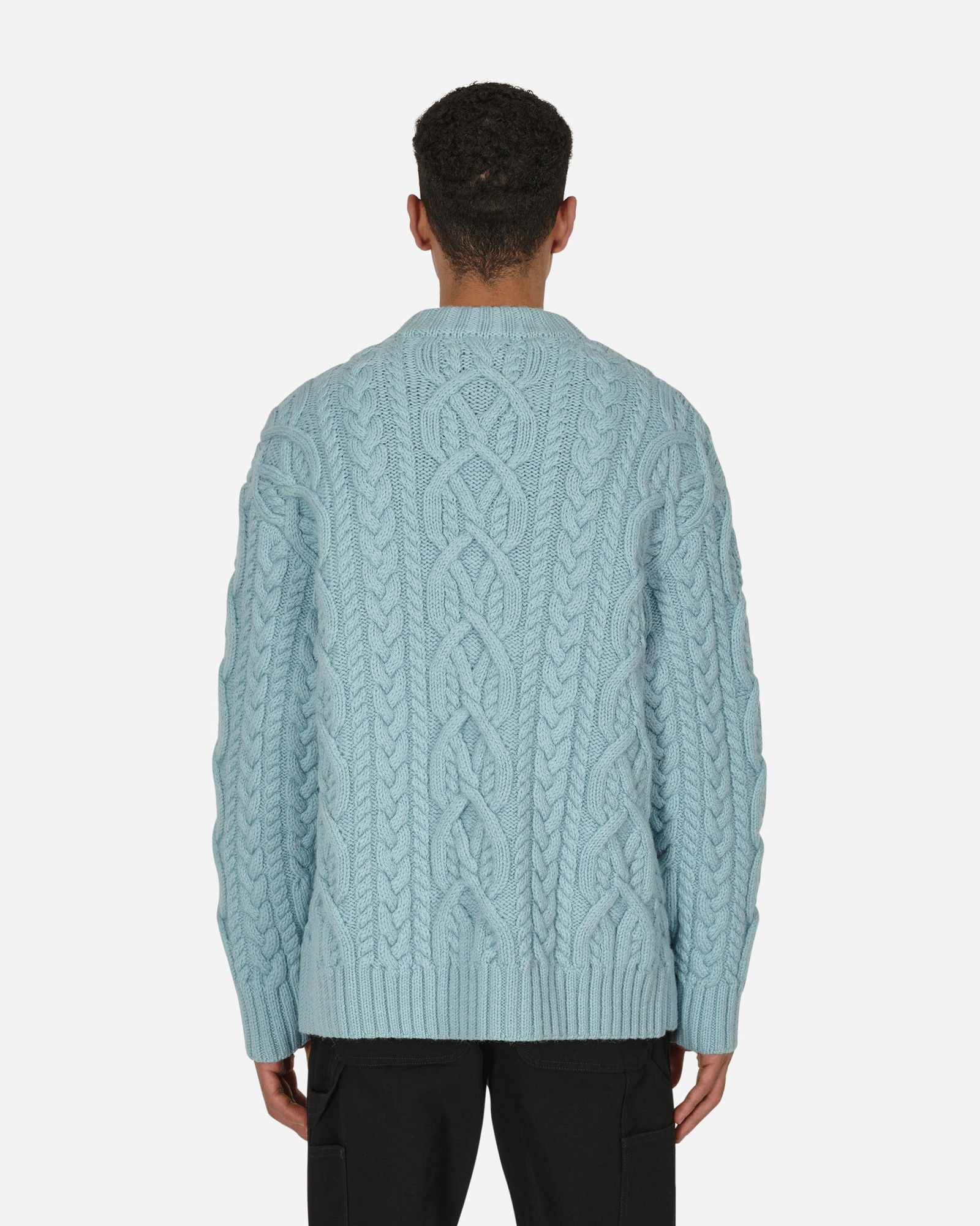 Cable Knit Sweater Blue