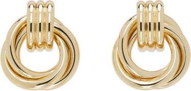Náušnice Anine Bing Anine Bing Triple Knot Earrings Metalická | A-15-3711-920, 0