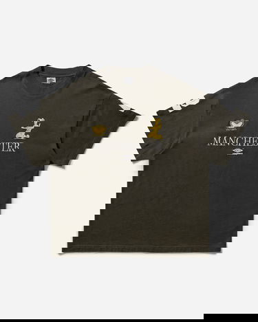 Tričko Umbro Cult Unity Manchester Graphic Oversized T-Shirt with Number 2 Sleeve Hnedá | UBMW0397JY121 GRN0010, 4