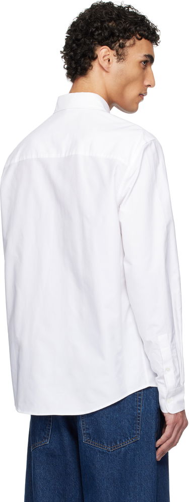 Košeľa MAISON KITSUNÉ Maison Kitsuné Casual Shirt with Fox Head Embroidery Biela | MM00408WC5012, 2