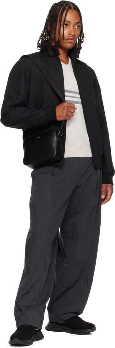Taška cez rameno BOSS BOSS Textured Logo Crossbody Bag Čierna | 50548274, 3