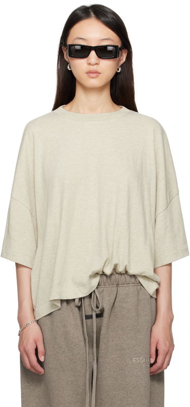 Tričko Fear of God Fear of God ESSENTIALS Boxy T-Shirt Béžová | 125SP255892FW, 0