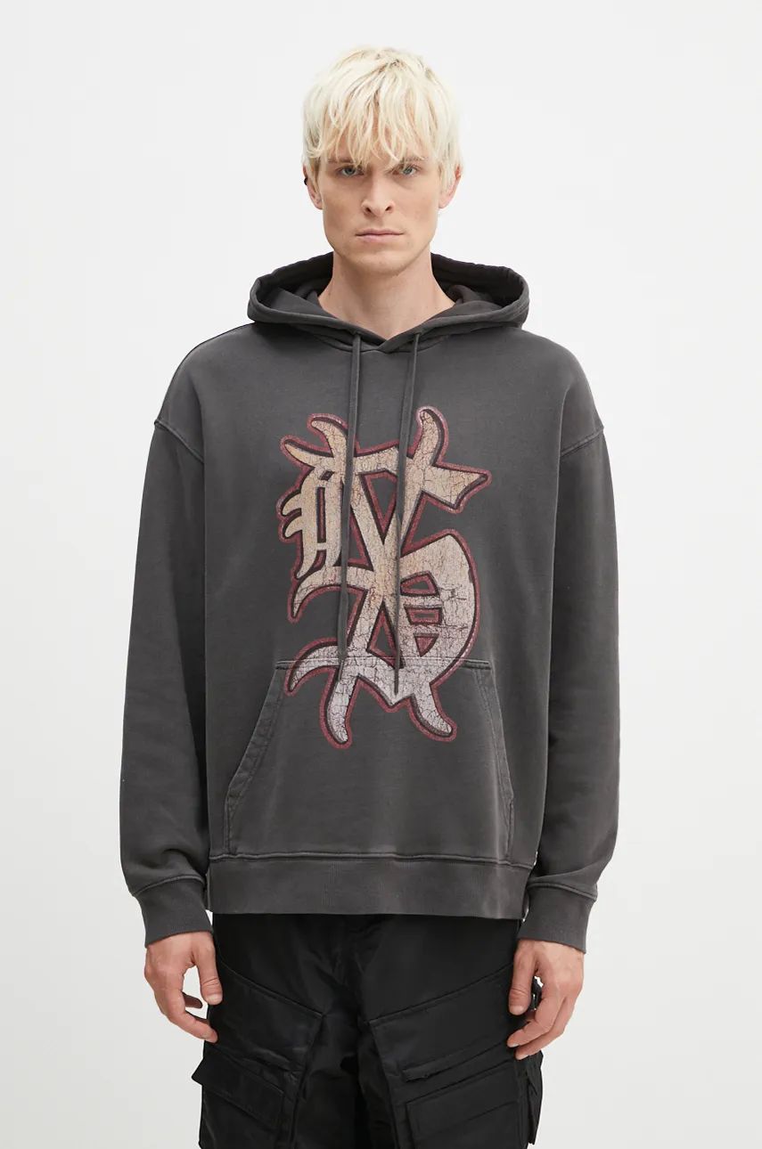 Mikina Ksubi Biggie Hoodie Šedá | MFA24FL017, 0