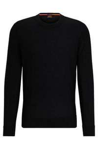 Regular-Fit Wool-Blend Embroidered Logo Sweater