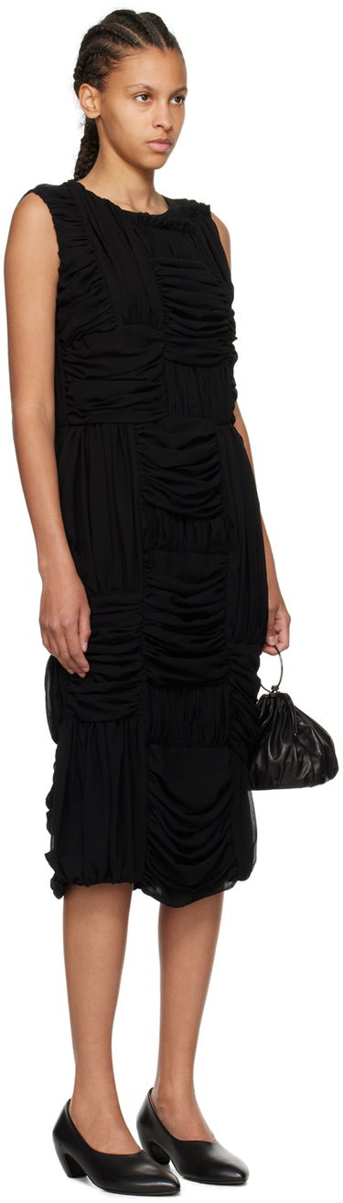 Šaty Comme des Garçons Comme des Garçons Ruched Midi Dress Čierna | RM-O012-051, 1