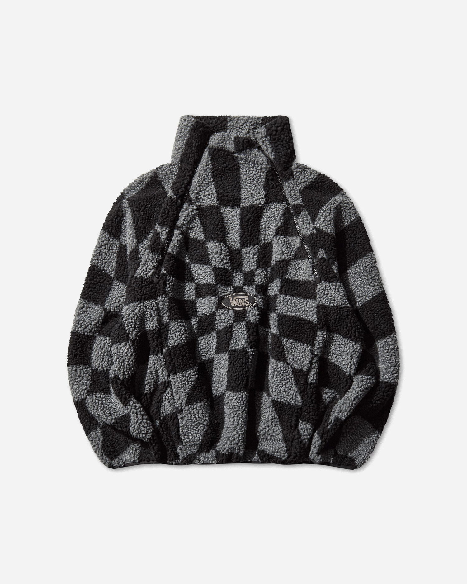 Bunda Vans Act of Disagreement Relief Check Checkerboard Quarter-Zip Fleece Jacket Rôznofarebný | VN000RPQFLC1, 0