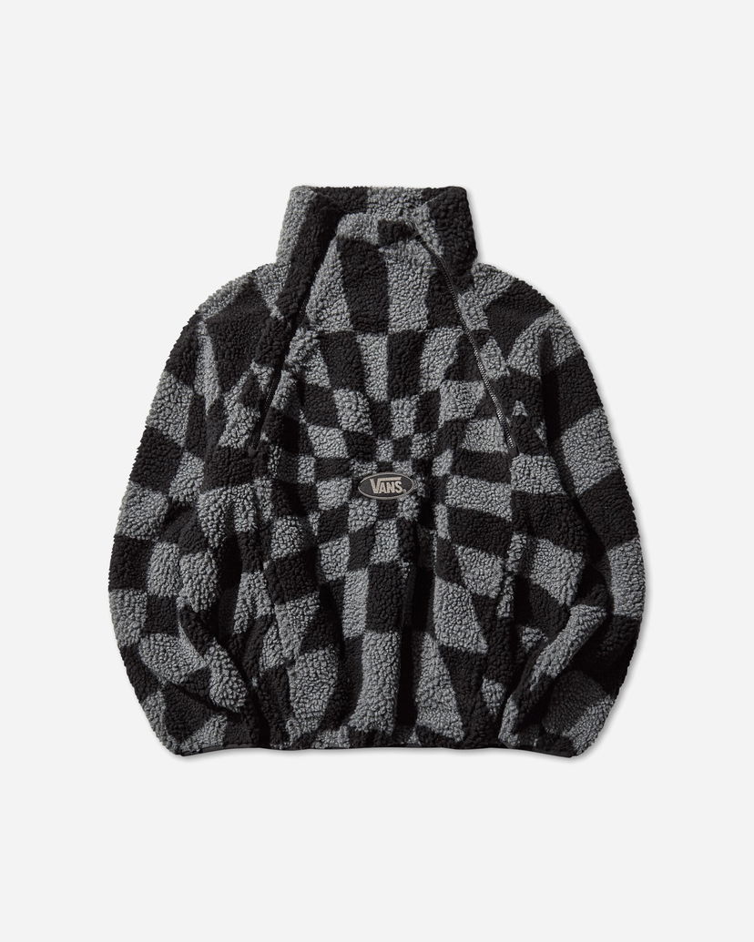 Bunda Vans Act of Disagreement Relief Check Checkerboard Quarter-Zip Fleece Jacket Rôznofarebný | VN000RPQFLC1