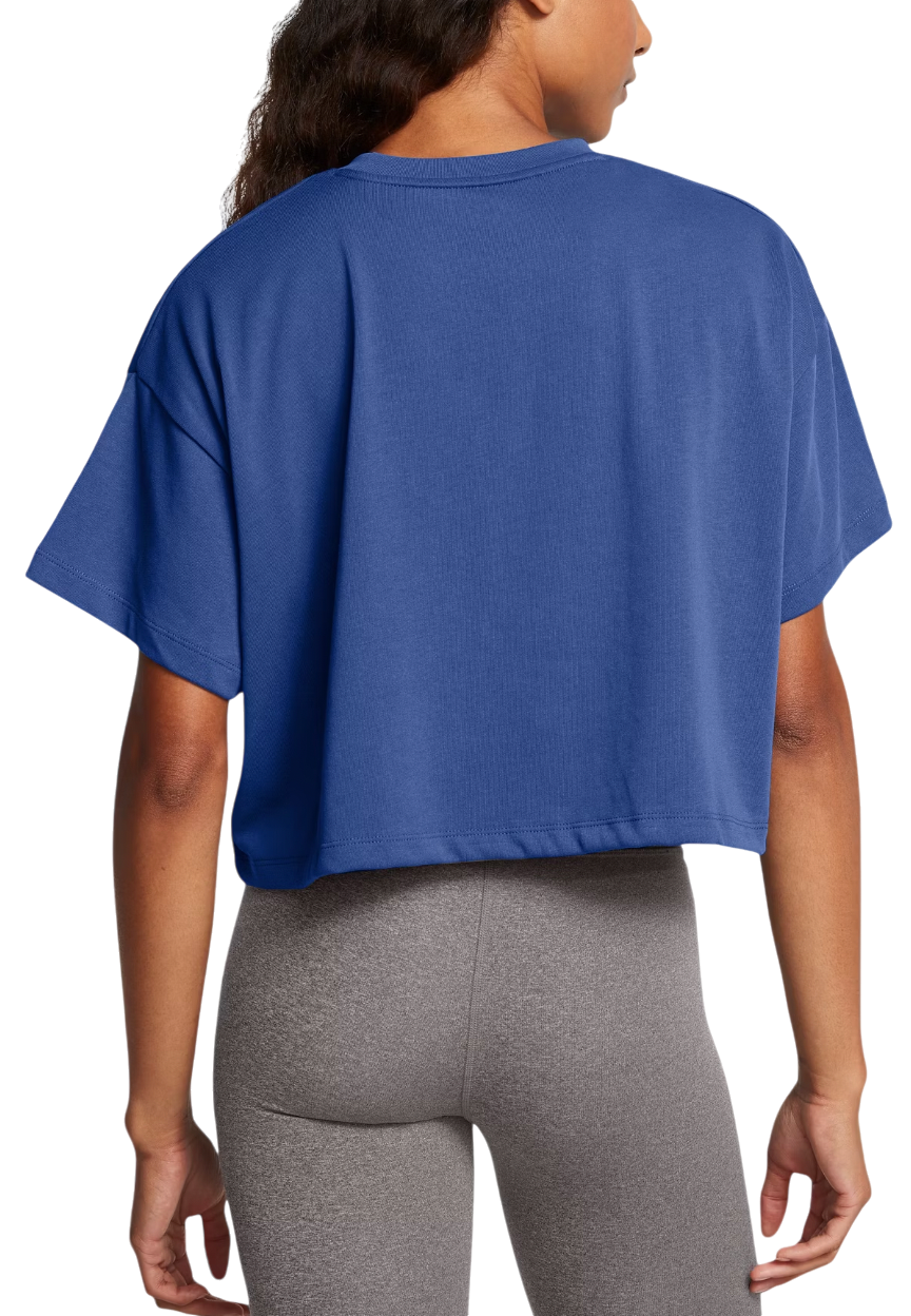 Crop Top Under Armour Crop T-Shirt Print Modrá | 1389156-432, 1