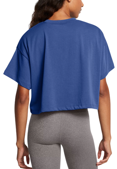 Crop Top Under Armour Crop T-Shirt Print Modrá | 1389156-432, 1