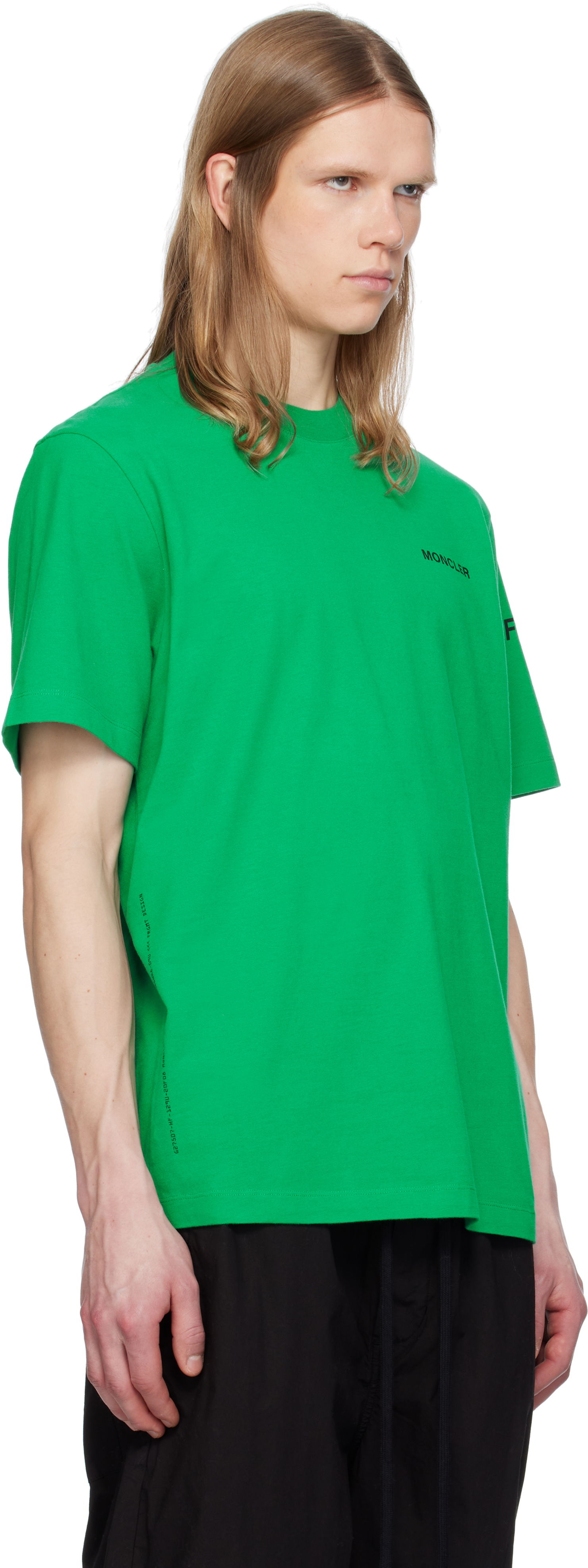 Tričko Moncler Moncler Genius x FRGMT Hiroshi Fujiwara Maxi Logo T-Shirt Zelené | K109U8C00002M3265, 1