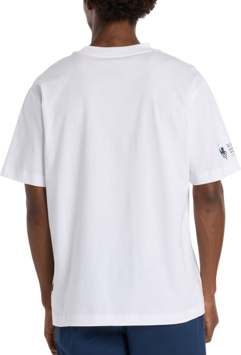 Tričko New Balance NYC Marathon Statue of Liberty Graphic T-Shirt Biela | mt53536m-wt, 1