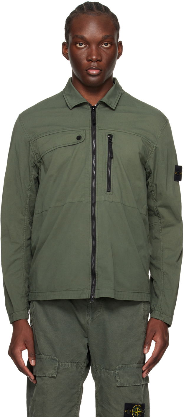Bunda Stone Island Patch Jacket "Khaki" Zelené | 801510210, 0